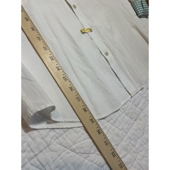 Peter Millar Shirt Mens Medium white long sleeve Weekender Wash Cotton Outdoor - Picture 5 of 7